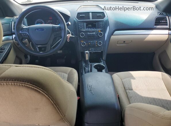 1FM5K8B89GGA51608 2016 FORD EXPLORER White Вид панелі приладів