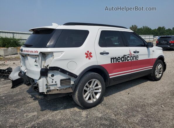 1FM5K8B89GGA51608 2016 FORD EXPLORER White Задня права чверть