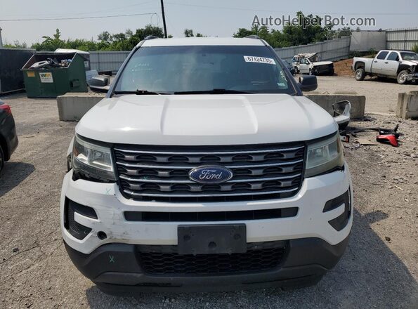 1FM5K8B89GGA51608 2016 FORD EXPLORER White Вид спереду