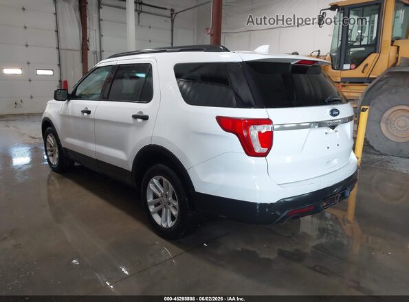 1FM5K8B89HGD18621 2017 FORD EXPLORER White Tył lewy