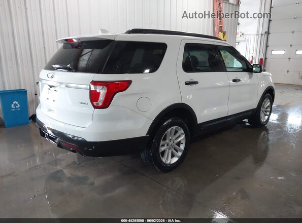 1FM5K8B89HGD18621 2017 FORD EXPLORER White Tył prawy