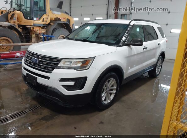 1FM5K8B89HGD18621 2017 FORD EXPLORER White Przód lewy