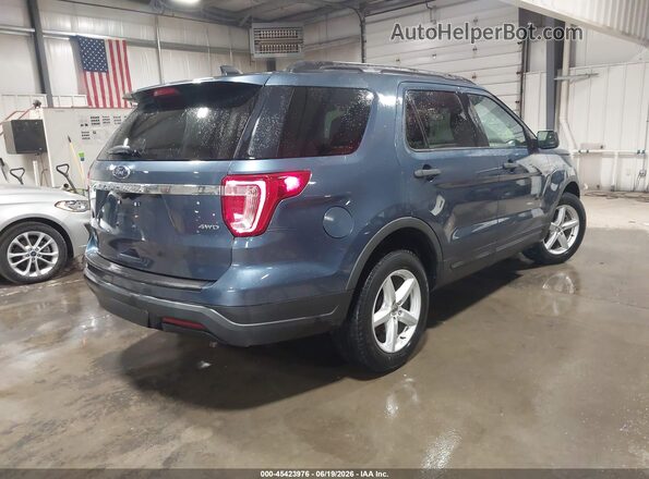 1FM5K8B89JGC45305 2018 FORD EXPLORER Синий Задняя правая четверть