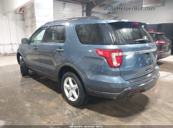 1FM5K8B89JGC45305 2018 FORD EXPLORER Синий Задняя левая четверть