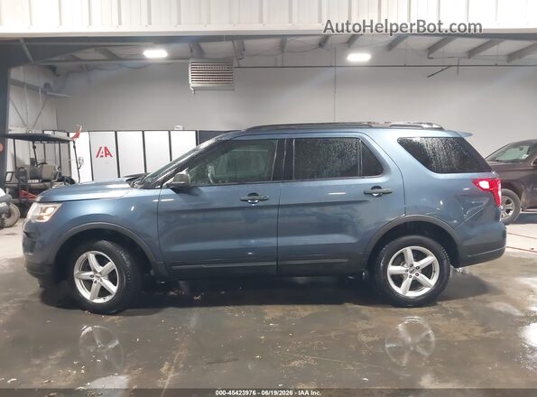 1FM5K8B89JGC45305 2018 FORD EXPLORER Синий Панорамный вид салона 360°