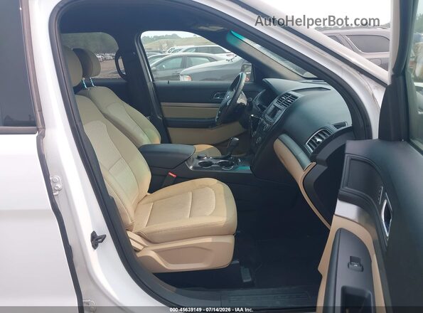 1FM5K8B8XGGA58373 2016 FORD EXPLORER White წინა სალონის ხედი