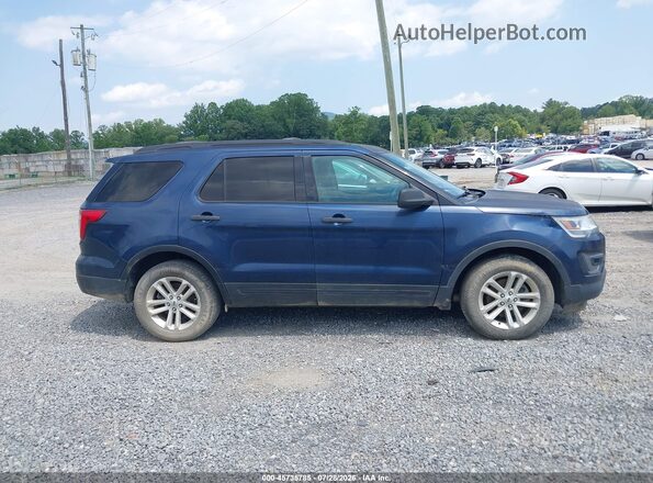 1FM5K8B8XGGC10121 2016 FORD EXPLORER Blue Rear interior view