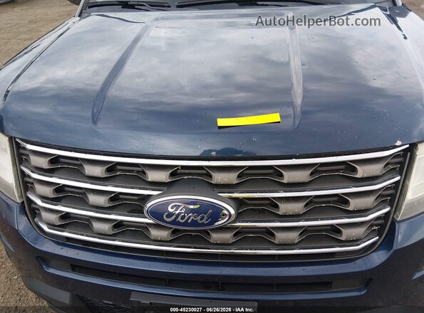 1FM5K8B8XGGC51784 2016 FORD EXPLORER Dark Blue Вид задней части салона