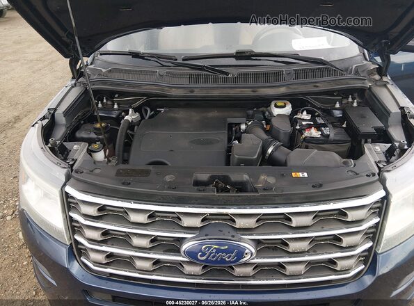 1FM5K8B8XGGC51784 2016 FORD EXPLORER Dark Blue Вид сзади