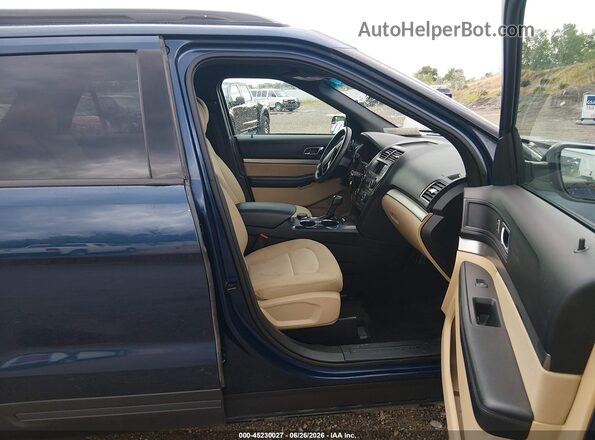 1FM5K8B8XGGC51784 2016 FORD EXPLORER Dark Blue Вид салона спереди