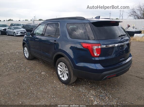 1FM5K8B8XGGC51784 2016 FORD EXPLORER Dark Blue Задняя левая четверть
