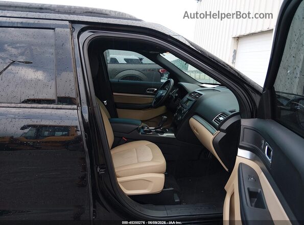 1FM5K8B8XHGC48918 2017 FORD EXPLORER Black წინა სალონის ხედი