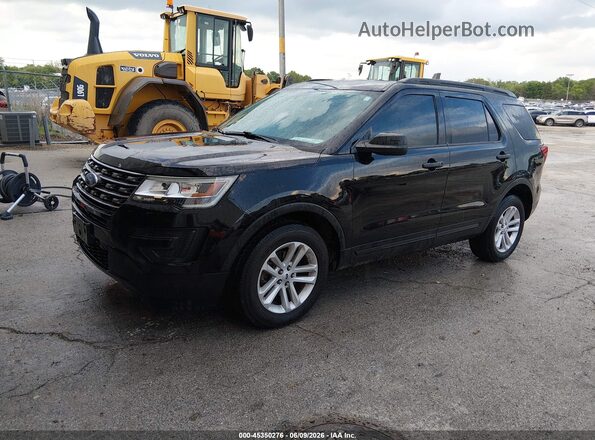 1FM5K8B8XHGC48918 2017 FORD EXPLORER Black წინა მარცხენა ხედი სამი მეოთხედიდან