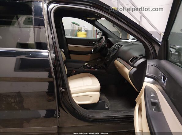 1FM5K8B8XHGC80459 2017 FORD EXPLORER Black Вид салону спереду