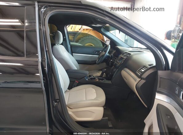 1FM5K8B8XJGA59367 2018 FORD EXPLORER Черный Вид салона спереди