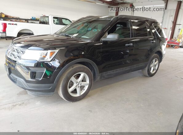 1FM5K8B8XJGA59367 2018 FORD EXPLORER Черный Передняя левая четверть