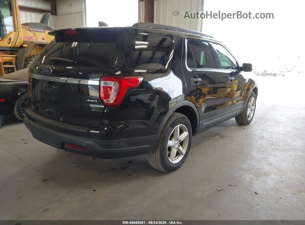 1FM5K8B8XJGA59367 2018 FORD EXPLORER Черный Задняя правая четверть