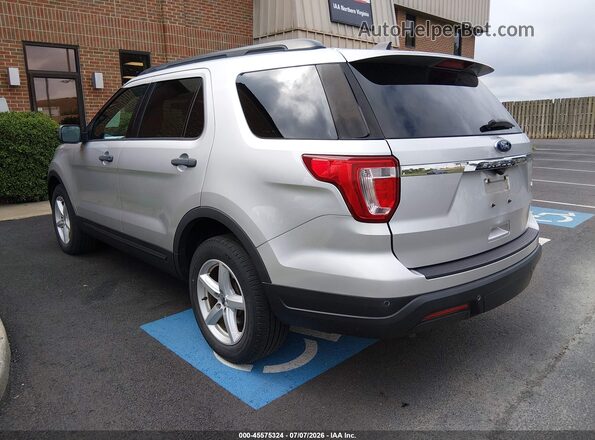 1FM5K8B8XJGA59417 2018 FORD EXPLORER Silver უკანა მარცხენა
