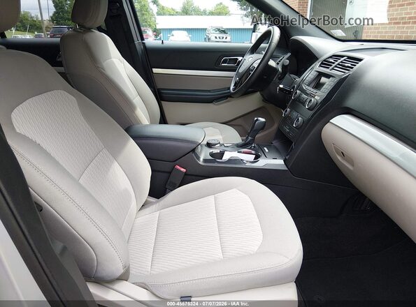 1FM5K8B8XJGA59417 2018 FORD EXPLORER Silver წინა სალონის ხედი