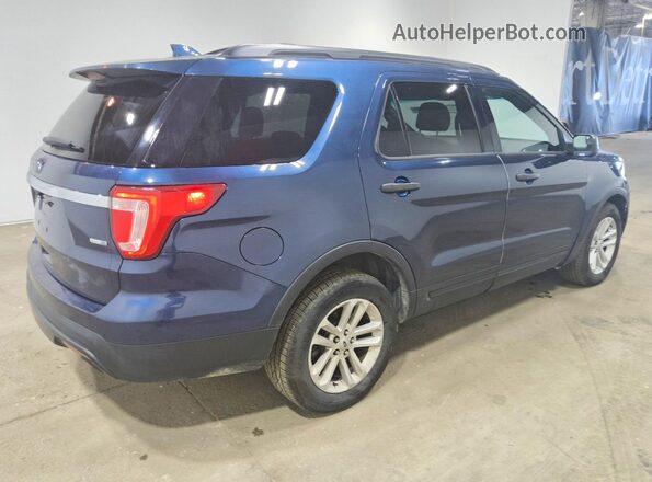 1FM5K8BH0GGC00665 2016 FORD EXPLORER Blue Trasero derecho