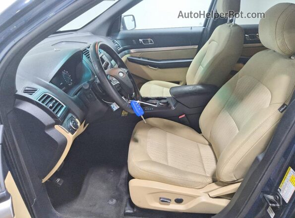 1FM5K8BH0GGC00665 2016 FORD EXPLORER Blue Vista interior delantera