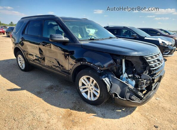 1FM5K8BH0HGE00690 2017 FORD EXPLORER Black Przód prawy