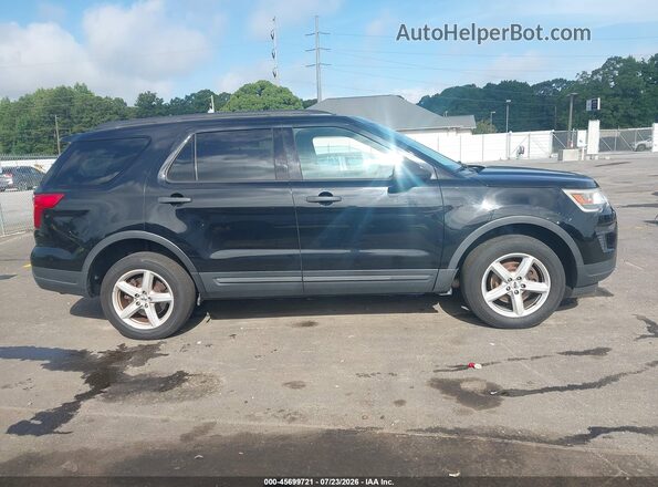 1FM5K8BH0JGB33783 2018 FORD EXPLORER Black Widok wnętrza z tyłu