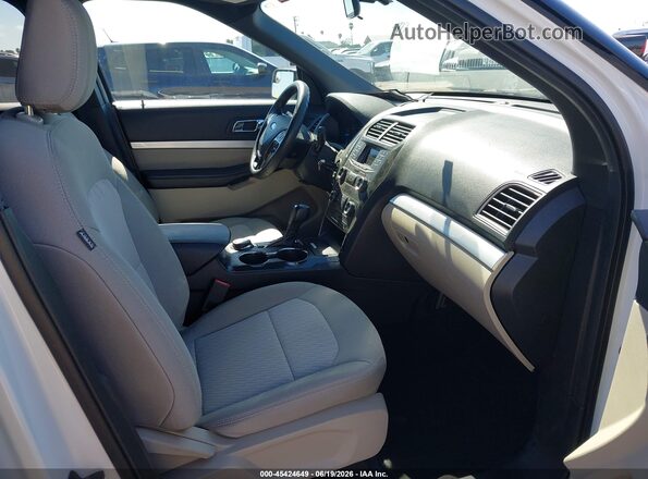 1FM5K8BH0JGC45564 2018 FORD EXPLORER White Սալոնի դիմացի տեսք