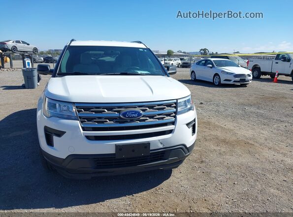 1FM5K8BH0JGC45564 2018 FORD EXPLORER White Սալոնի հետևի տեսք
