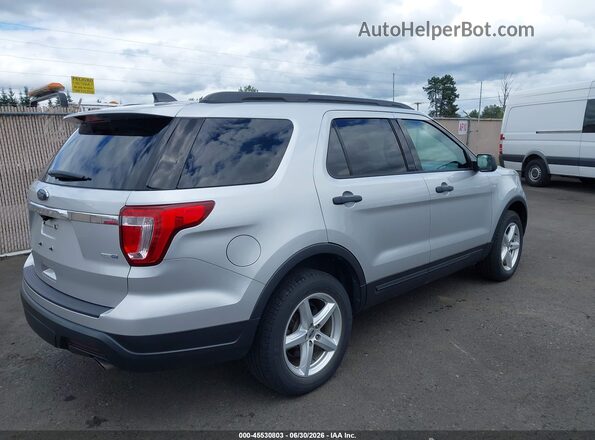 1FM5K8BH0JGC45581 2018 FORD EXPLORER Silver Հետևի աջ