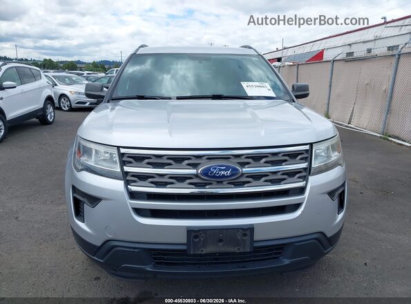 1FM5K8BH0JGC45581 2018 FORD EXPLORER Silver Սարքավորումների վահանակի տեսք