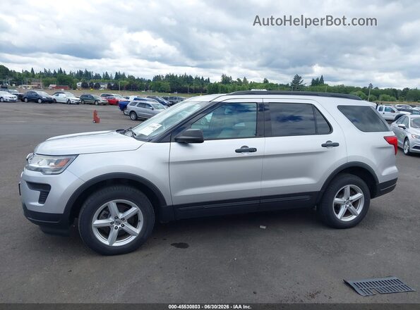 1FM5K8BH0JGC45581 2018 FORD EXPLORER Silver Սալոնի 360 աստիճան տեսք