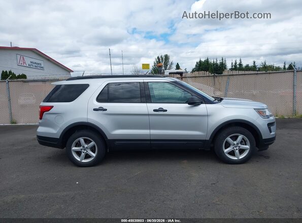 1FM5K8BH0JGC45581 2018 FORD EXPLORER Silver Սալոնի հետևի տեսք