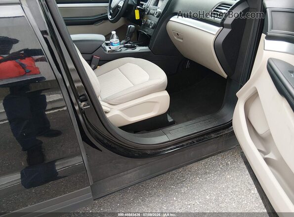 1FM5K8BH1JGC45315 2018 FORD EXPLORER Черный Вид салона спереди