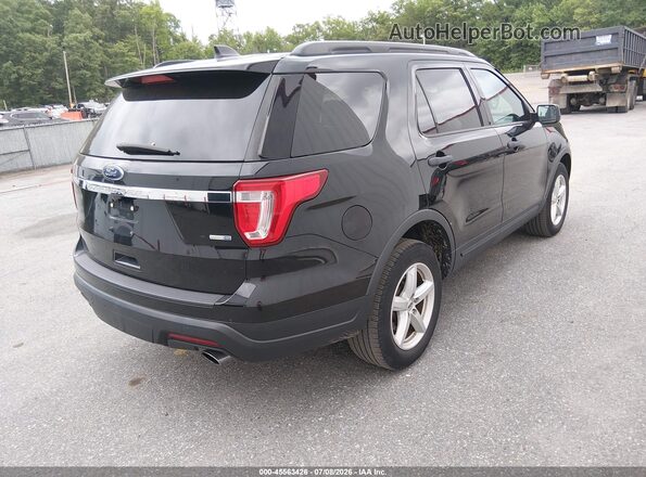 1FM5K8BH1JGC45315 2018 FORD EXPLORER Черный Задняя правая четверть