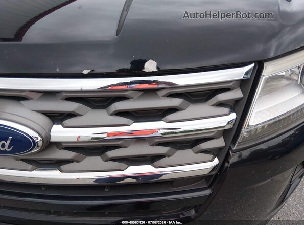 1FM5K8BH1JGC45315 2018 FORD EXPLORER Черный Вид щитка приборов