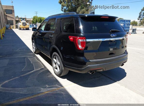 1FM5K8BH1JGC45590 2018 FORD EXPLORER Black უკანა მარცხენა