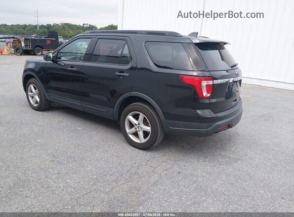 1FM5K8BH2JGC35361 2018 FORD EXPLORER Black უკანა მარცხენა