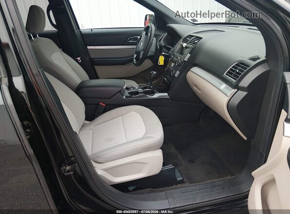 1FM5K8BH2JGC35361 2018 FORD EXPLORER Black წინა სალონის ხედი
