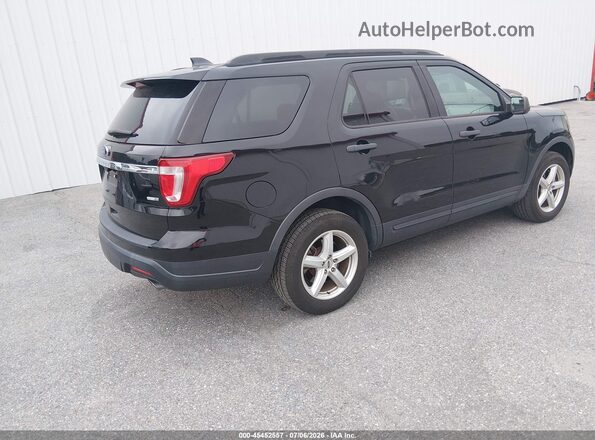 1FM5K8BH2JGC35361 2018 FORD EXPLORER Black უკანა მარჯვენა