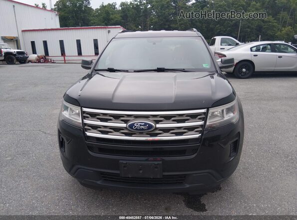 1FM5K8BH2JGC35361 2018 FORD EXPLORER Black ხელსაწყოთა პანელის ხედი