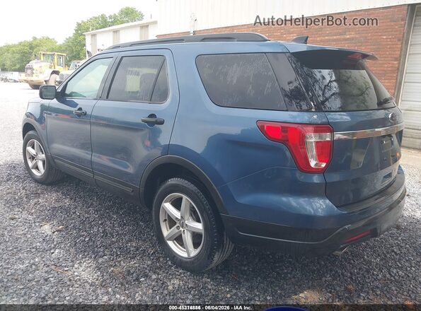 1FM5K8BH3JGC45252 2018 FORD EXPLORER Blue Tył lewy