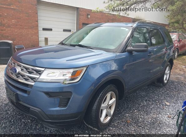 1FM5K8BH3JGC45252 2018 FORD EXPLORER Blue Przód lewy