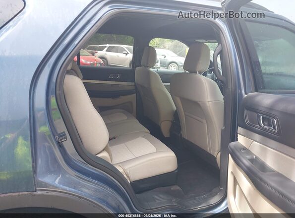 1FM5K8BH3JGC45252 2018 FORD EXPLORER Blue Widok naklejki z numerem VIN