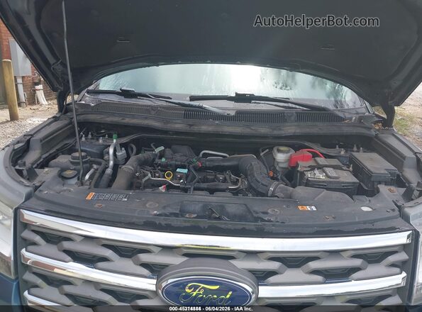 1FM5K8BH3JGC45252 2018 FORD EXPLORER Blue Widok z tyłu