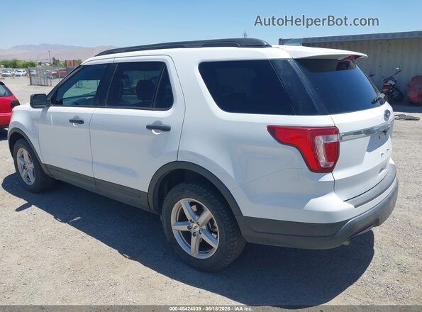 1FM5K8BH3JGC45574 2018 FORD EXPLORER White უკანა მარცხენა