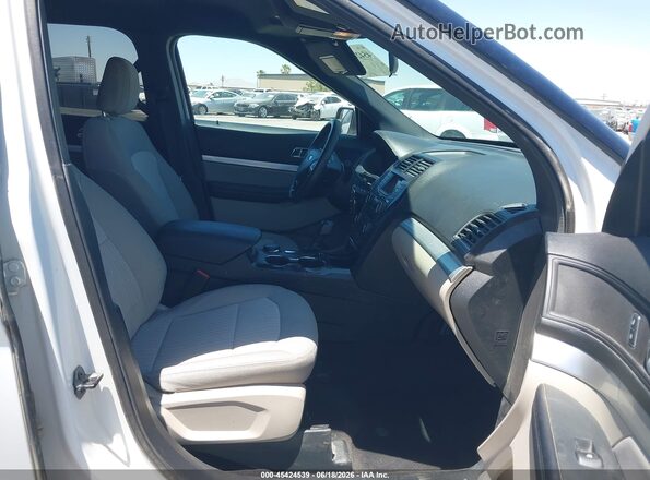 1FM5K8BH3JGC45574 2018 FORD EXPLORER White წინა სალონის ხედი
