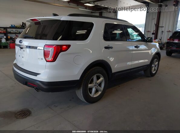 1FM5K8BH5JGC45236 2018 FORD EXPLORER White უკანა მარჯვენა