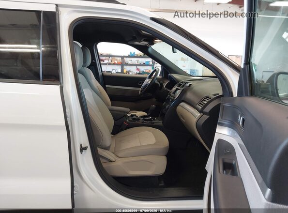 1FM5K8BH5JGC45236 2018 FORD EXPLORER White წინა სალონის ხედი