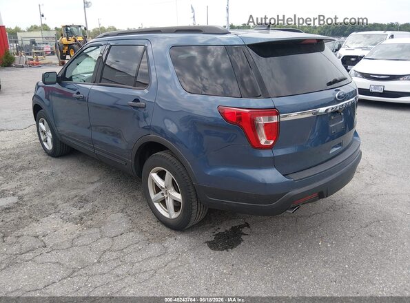 1FM5K8BH5JGC45317 2018 FORD EXPLORER Blue Задня ліва чверть